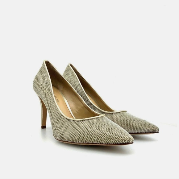 ANTONIO MELANI MESH GOLD HEELS - Picture 1 of 7